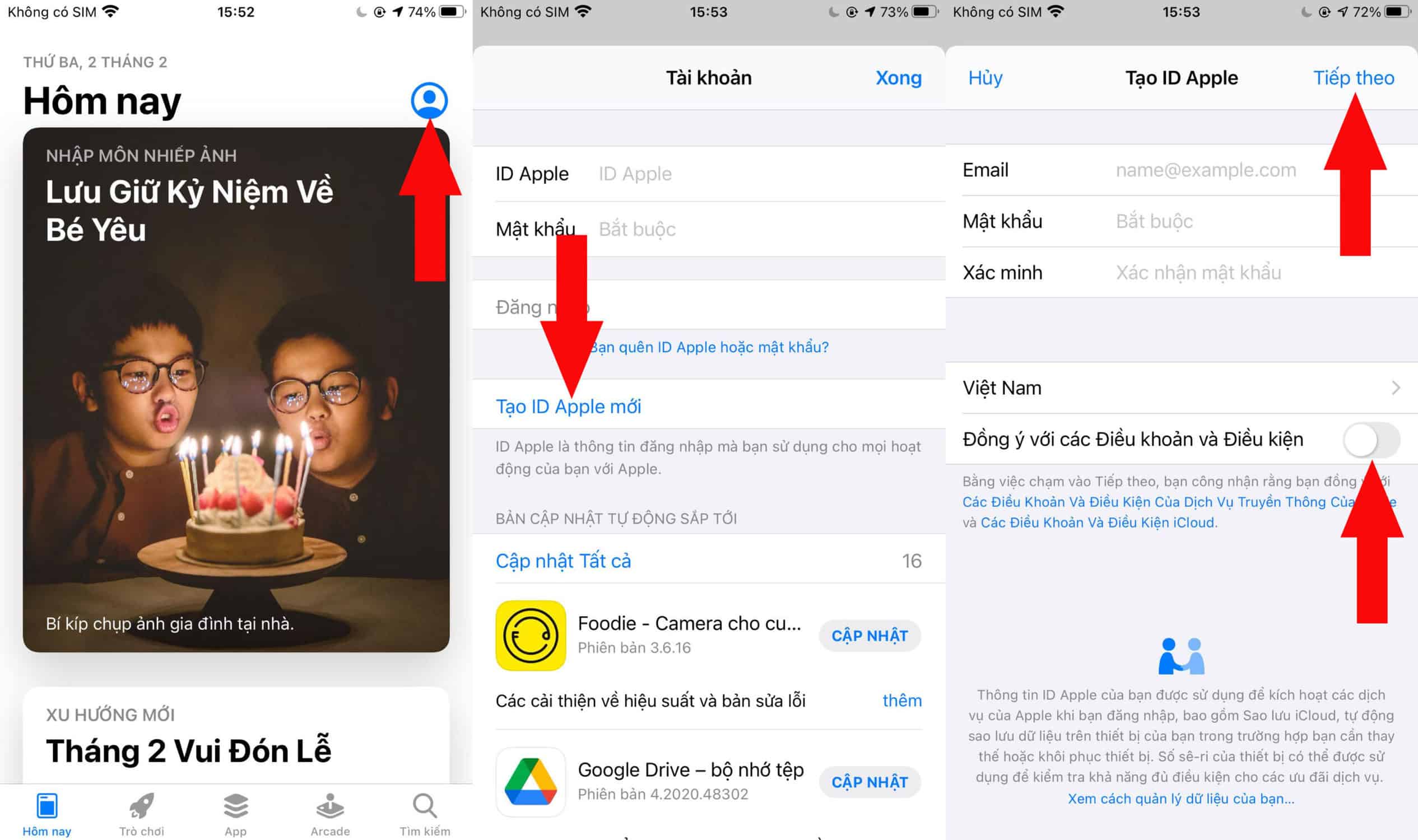 Tạo ID Apple mới
