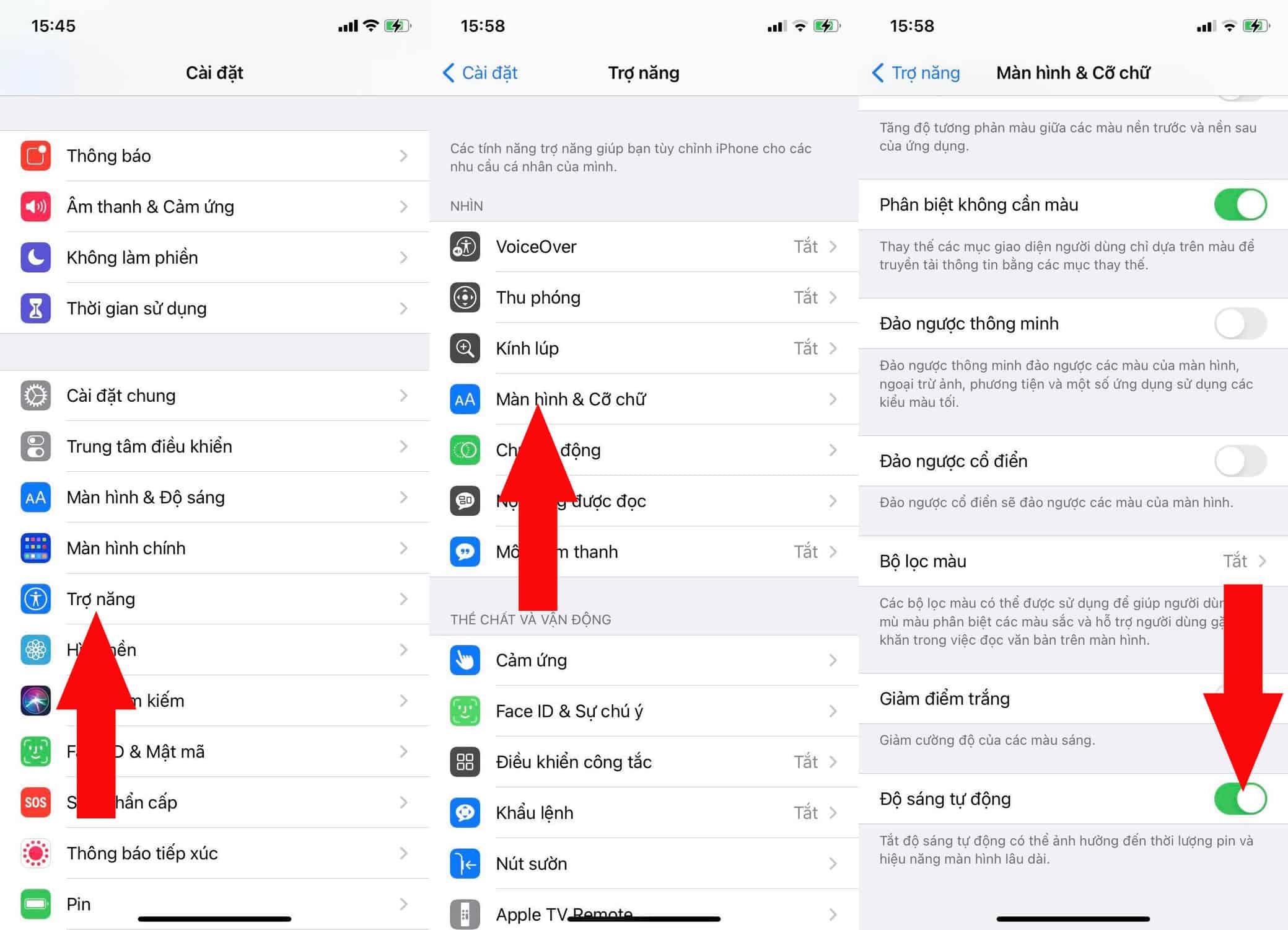 độ sáng tự động