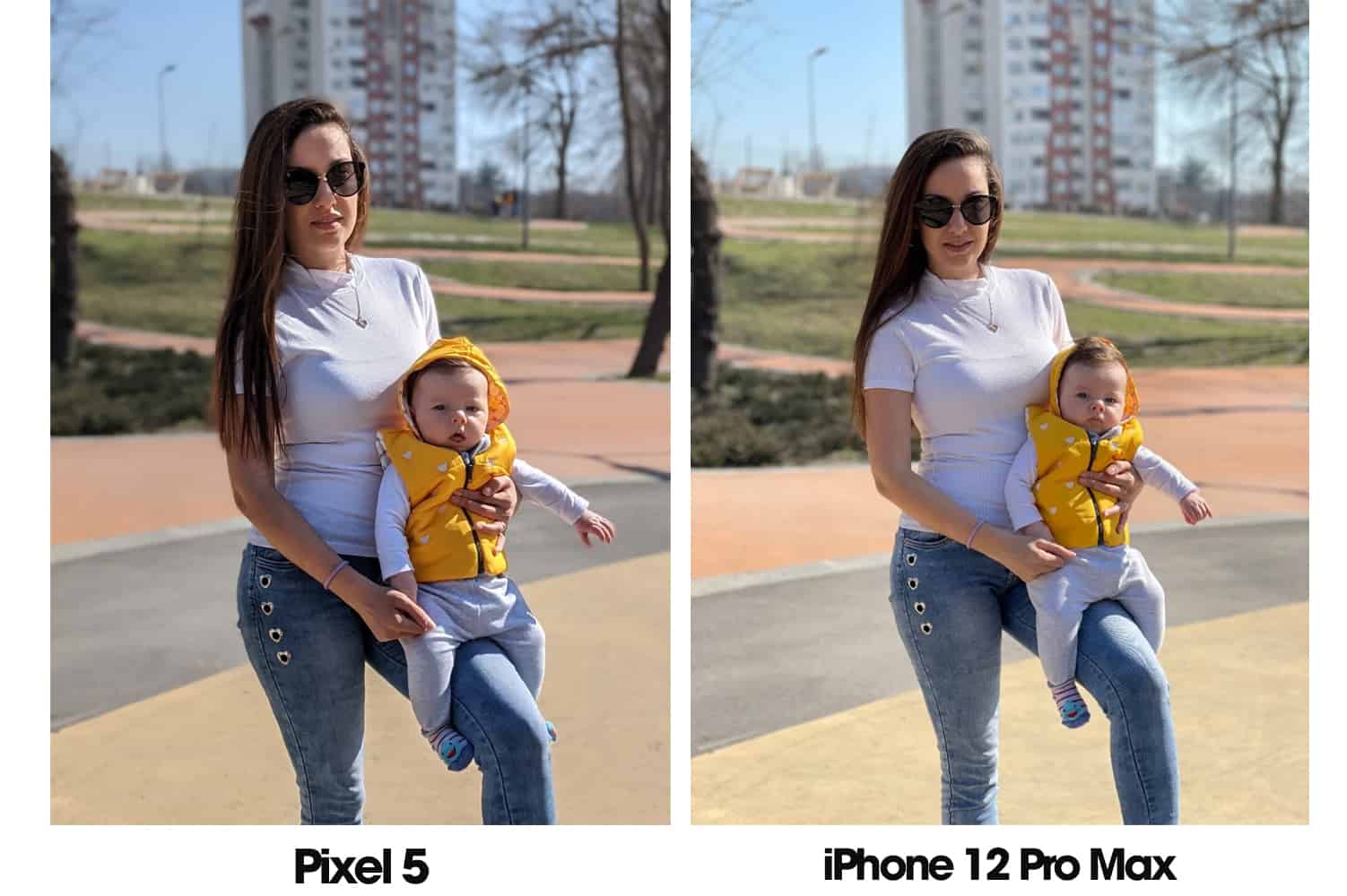 Ảnh trên Pixel 5 và iPhone 12 Pro Max