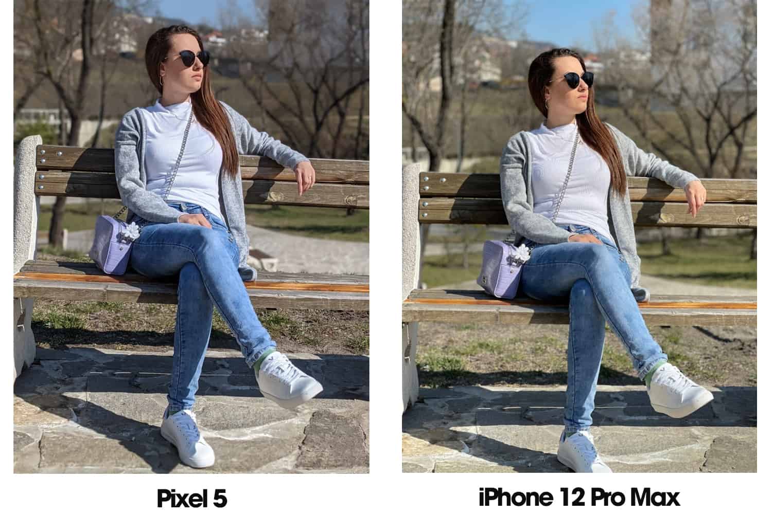 Ảnh trên Pixel 5 và iPhone 12 Pro Max
