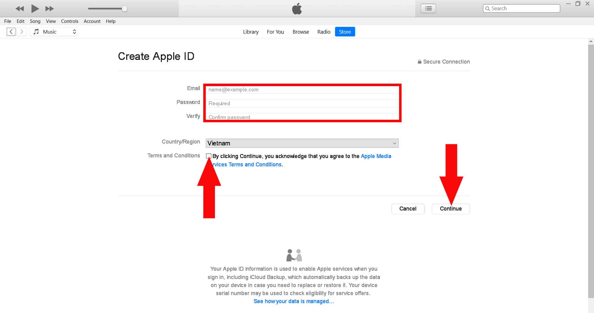 đồng ý với các điều khoản và điều kiện