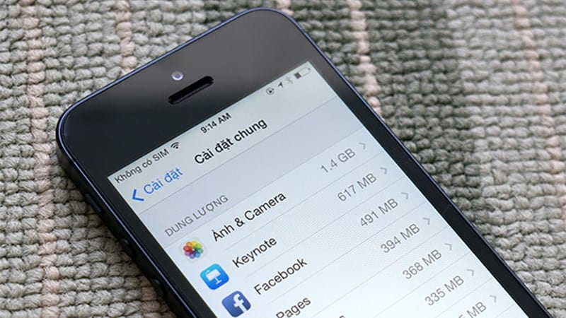 Dung lượng bộ nhớ