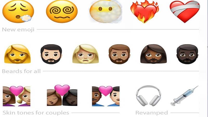 một số biểu tượng cảm xúc mới