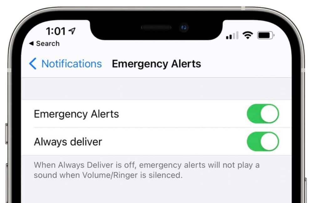 Cài đặt cảnh báo Khẩn cấpCài đặt cảnh báo Khẩn cấp