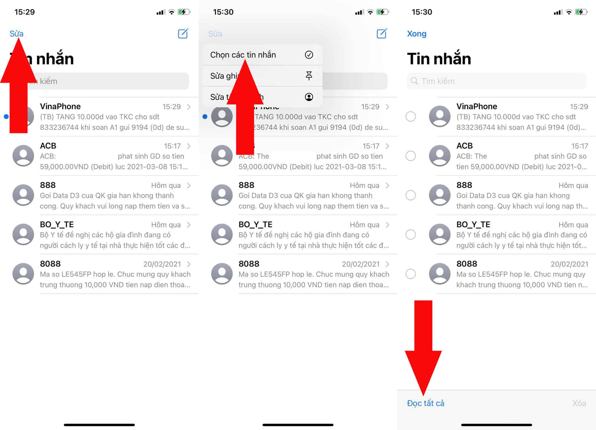Đánh dấu đã đọc