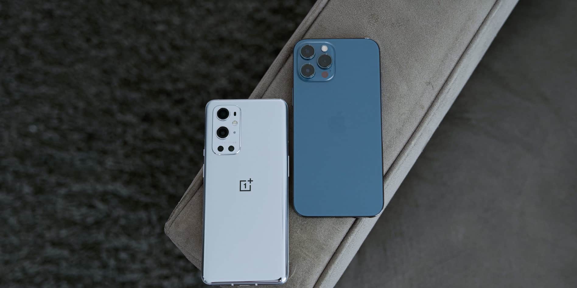 Thiết kế OnePlus 9 và iPhone 12