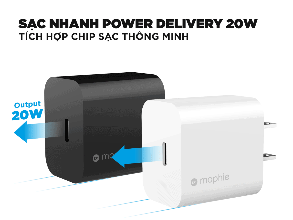 Cốc sạc Mophie Type C PD 20W