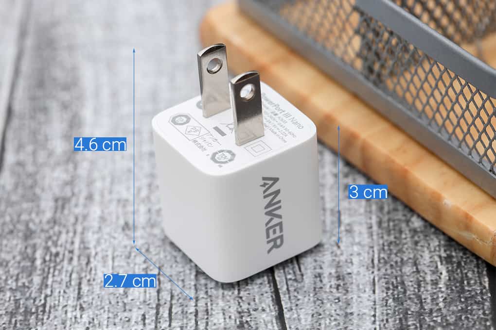 Cốc Sạc Type C IQ + PD 20W Anker Powerport III Nano A2633