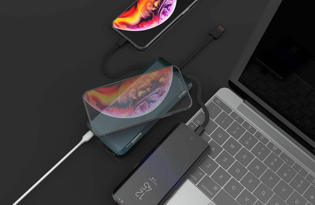 Sạc dự phòng iWalk Scorpion Air Pro 12000mAh PD-18W, QI 10W – UBA12000P