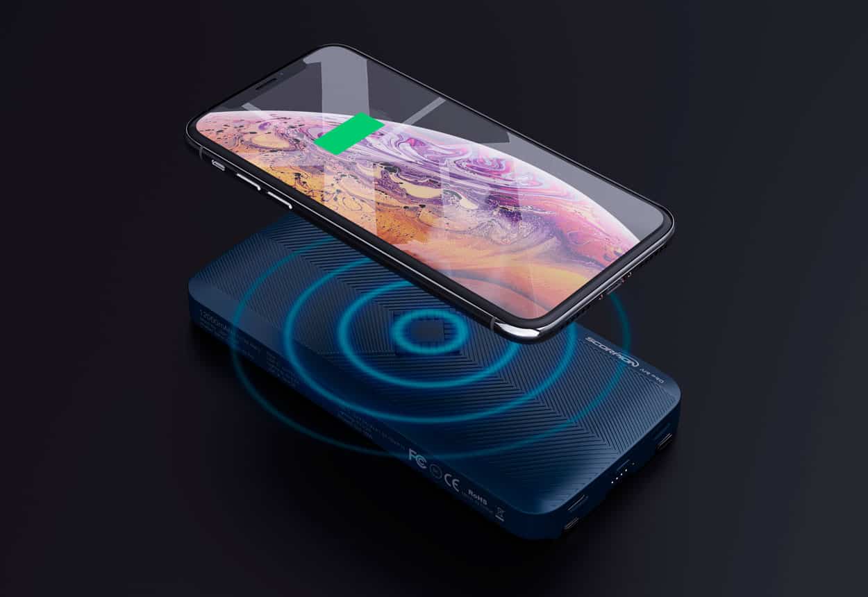 Sạc dự phòng iWalk Scorpion Air Pro 12000mAh PD-18W, QI 10W – UBA12000P