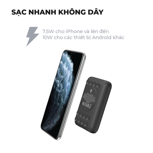 Pin sạc dự phòng không dây Energizer 10.000 mAh 18W PD QP10000PQ