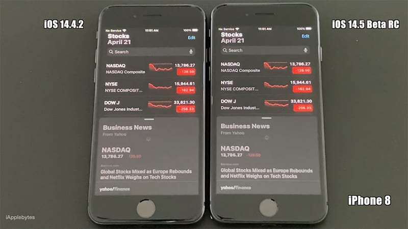 Speed Test: iOS 14.5 vs iOS 14.4.2