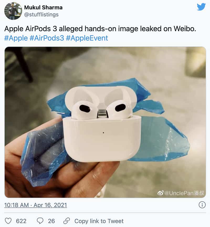 hình ảnh thực tế airpods 3