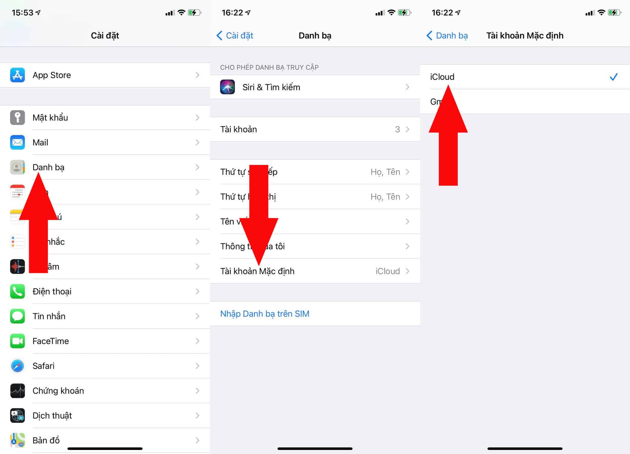 ứng dụng mặc định