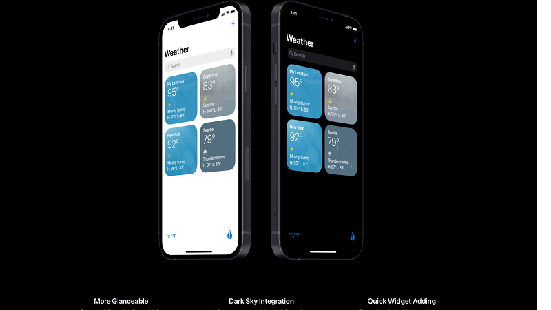 Tái thiết kế ứng dụng thời tiết