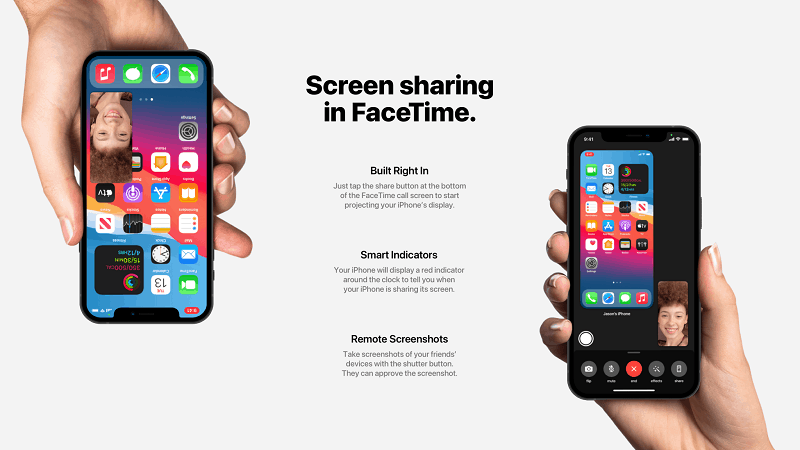 Tính năng chia sẻ màn hình 