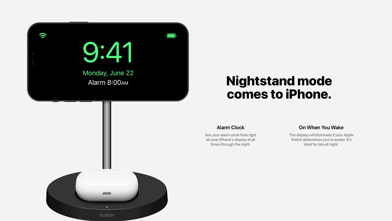 Trang bị tính năng Nightstand Mode trên iPhone