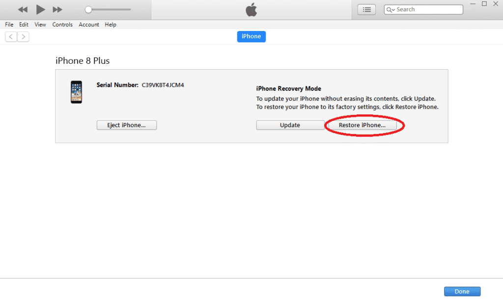 Sử dụng chế độ Recovery