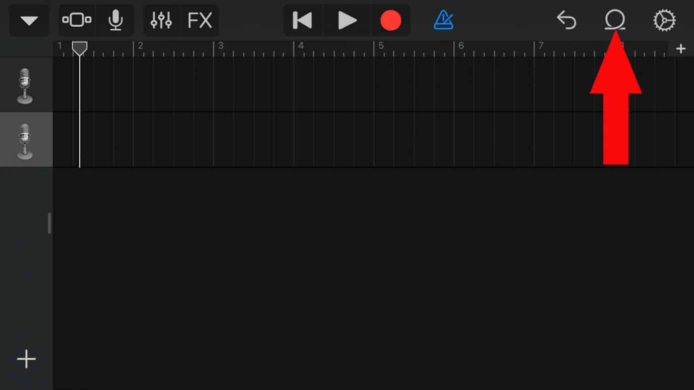 ấn vào biểu tượng loop