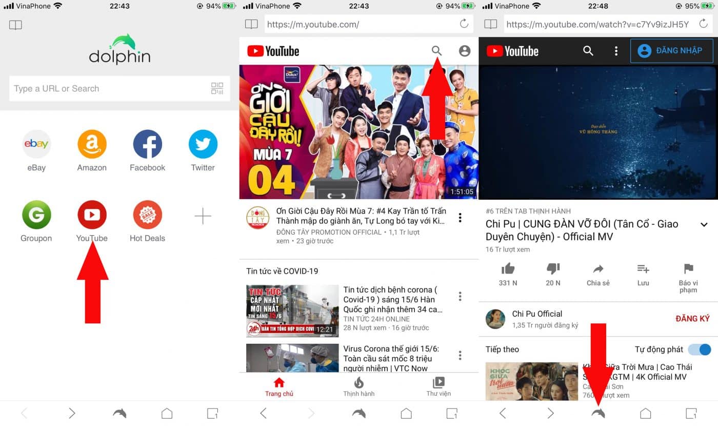 Tải ứng dụng Dolphin Mobile Browser