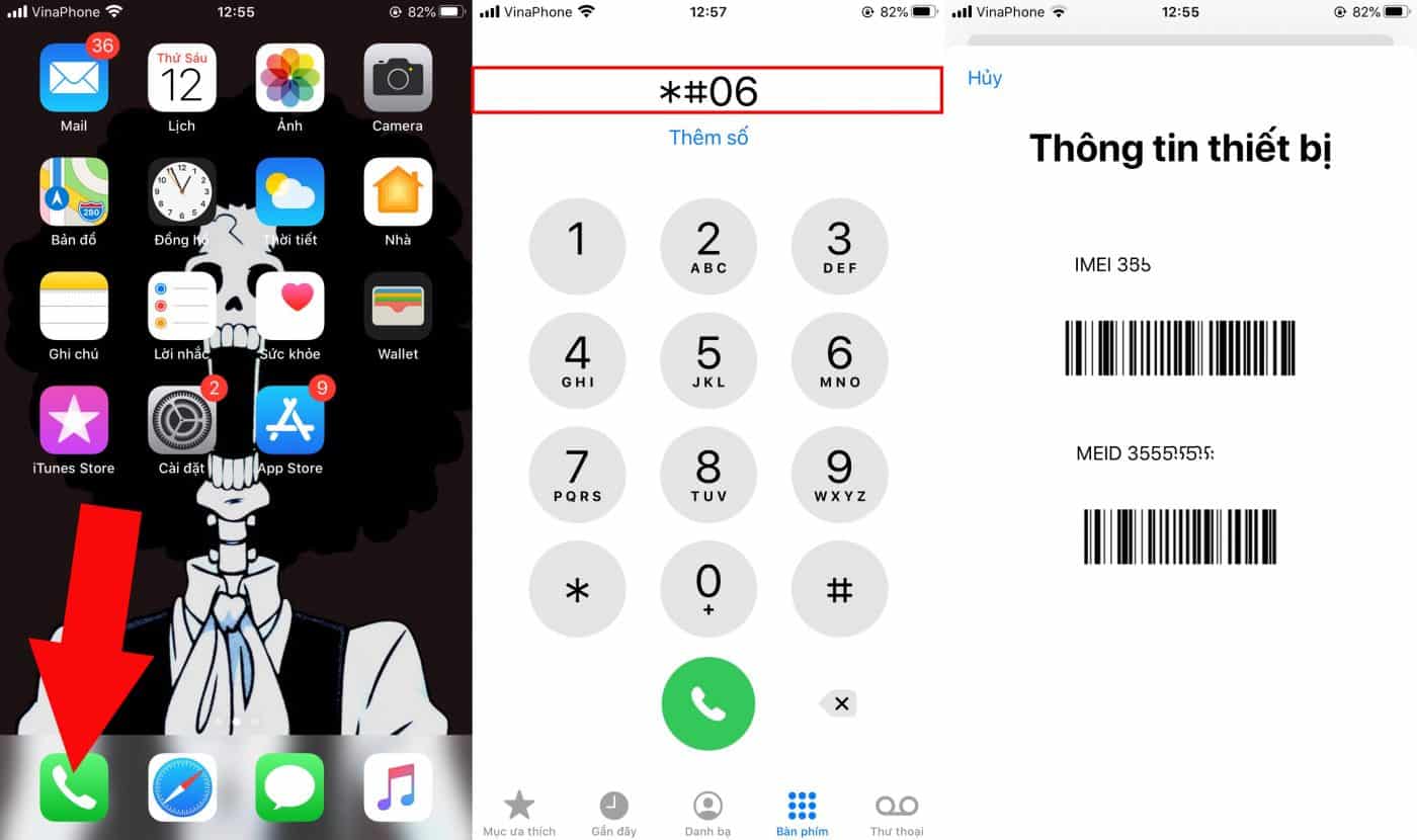cách lấy số IMEI