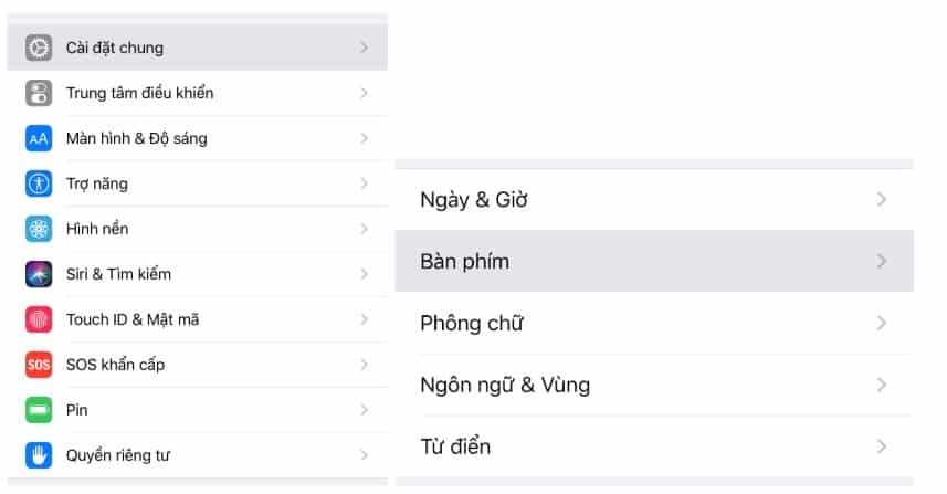 Vào ứng dụng Settings (Cài đặt) -> General