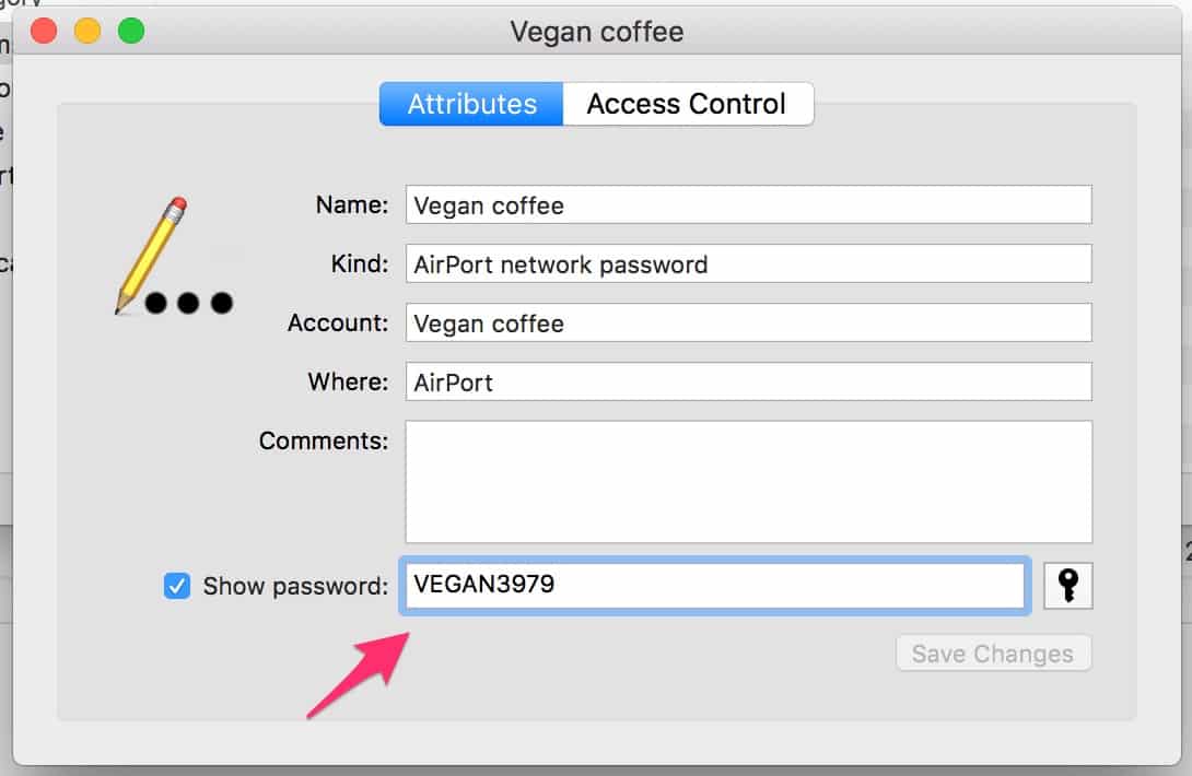 mật khẩu hiển thị