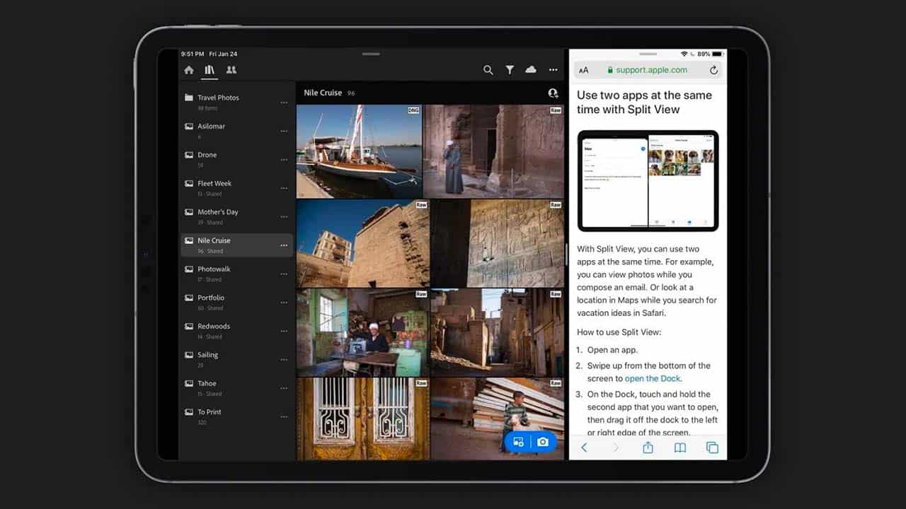 Split View trên iPad Pro