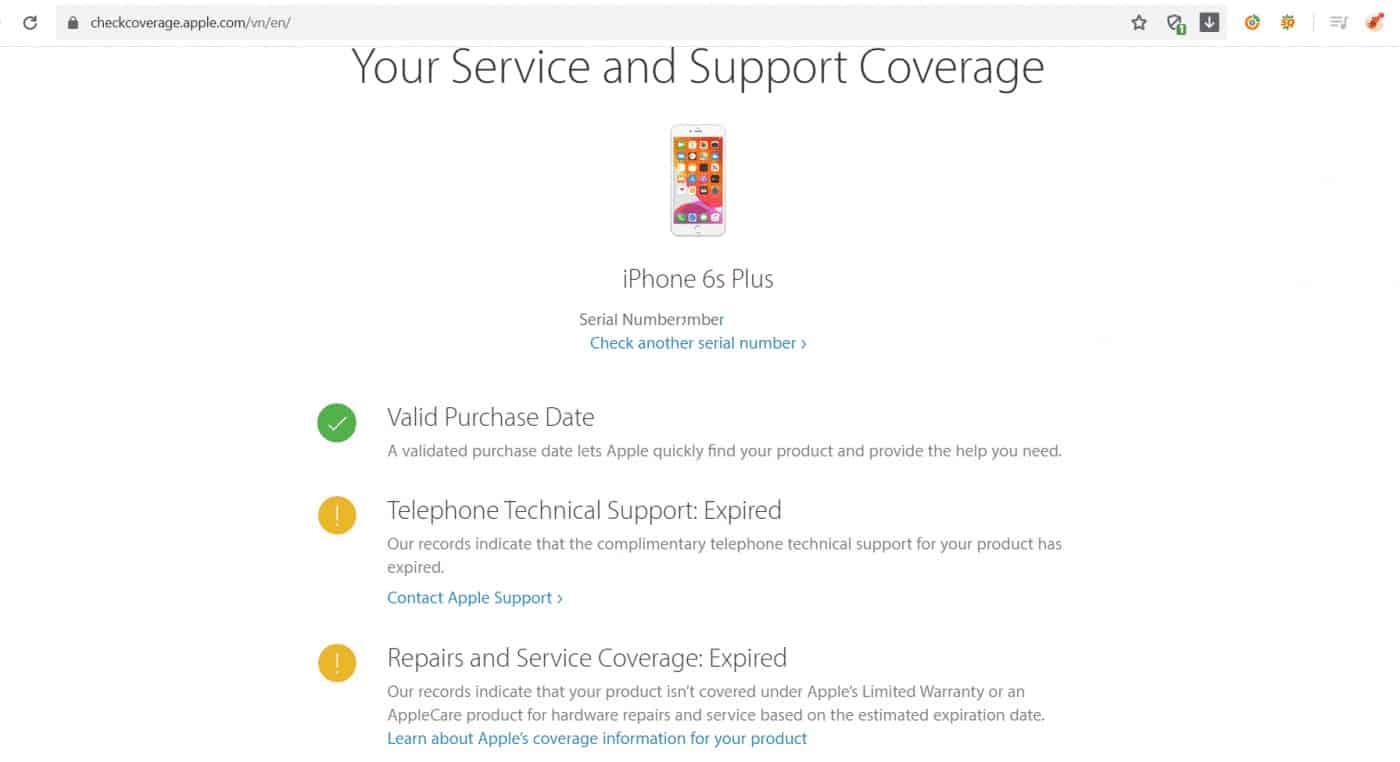 kiểm tra bảo hành máy