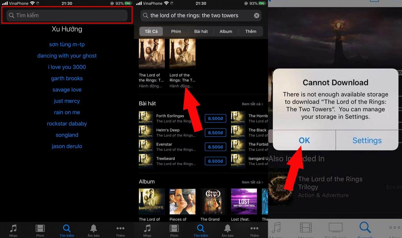thuê phim trên iTunes